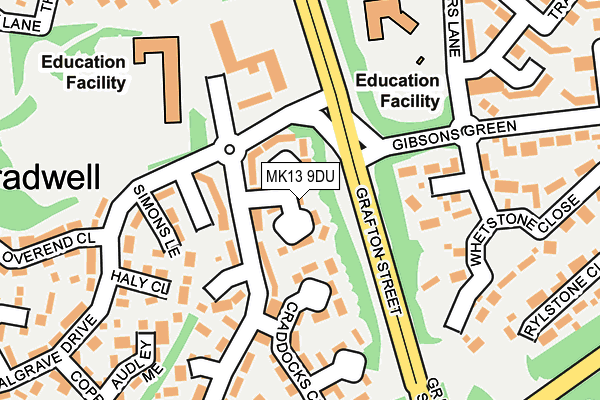 MK13 9DU map - OS OpenMap – Local (Ordnance Survey) MK13 9DU map - OS OpenMap – Local (Ordnance Survey)