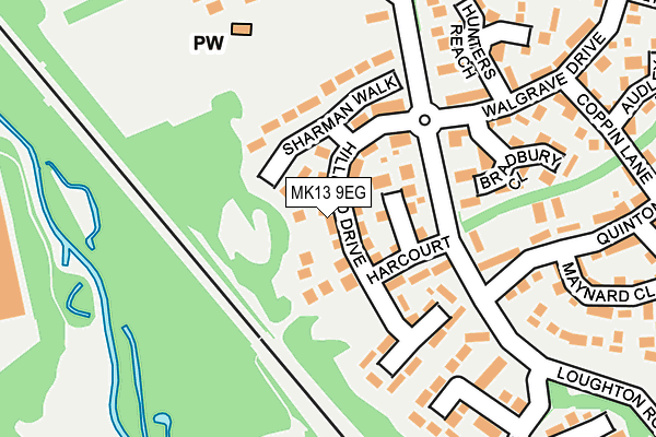 MK13 9EG map - OS OpenMap – Local (Ordnance Survey) MK13 9EG map - OS OpenMap – Local (Ordnance Survey)