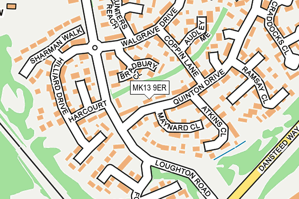 MK13 9ER map - OS OpenMap – Local (Ordnance Survey) MK13 9ER map - OS OpenMap – Local (Ordnance Survey)