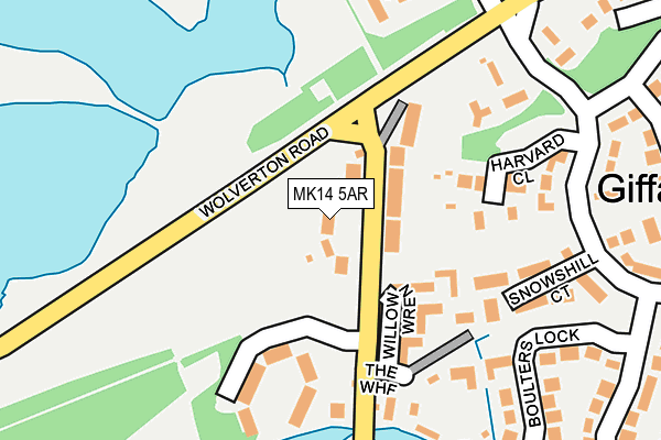 MK14 5AR map - OS OpenMap – Local (Ordnance Survey) MK14 5AR map - OS OpenMap – Local (Ordnance Survey)