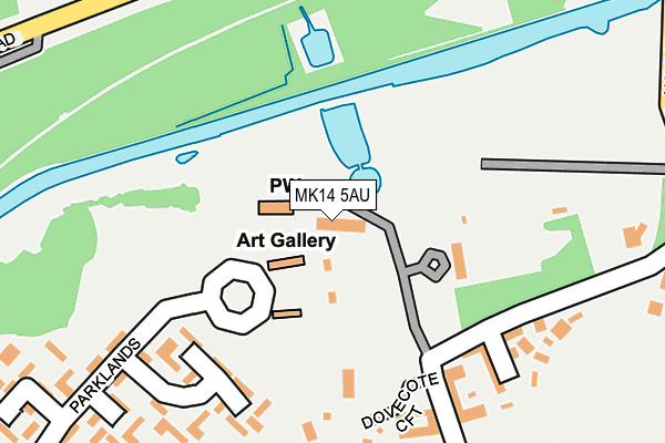MK14 5AU map - OS OpenMap – Local (Ordnance Survey) MK14 5AU map - OS OpenMap – Local (Ordnance Survey)