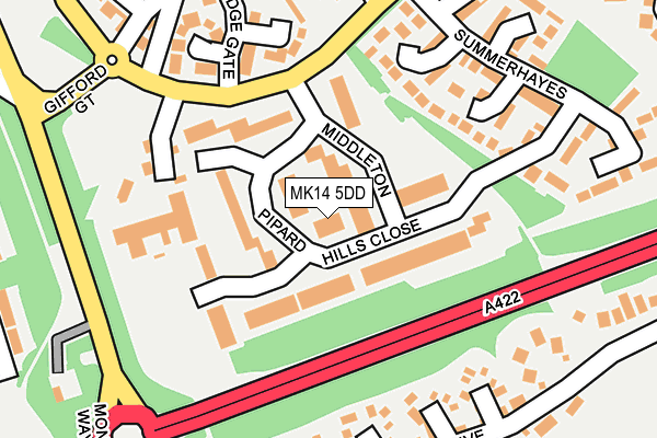 MK14 5DD map - OS OpenMap – Local (Ordnance Survey) MK14 5DD map - OS OpenMap – Local (Ordnance Survey)