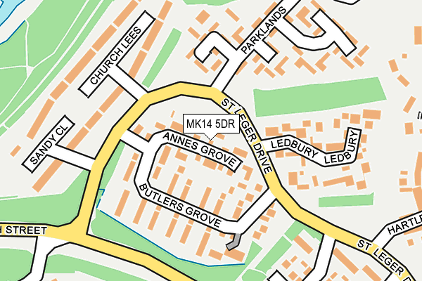 MK14 5DR map - OS OpenMap – Local (Ordnance Survey) MK14 5DR map - OS OpenMap – Local (Ordnance Survey)