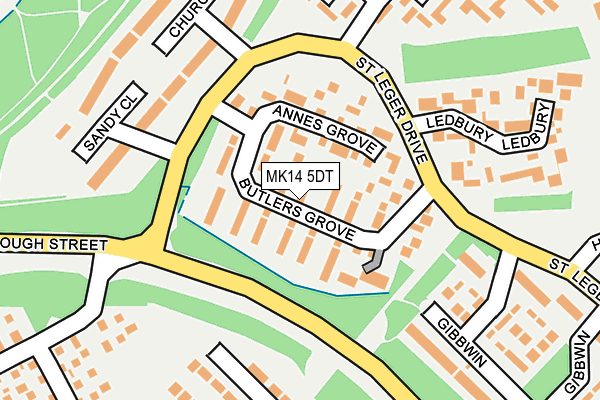 MK14 5DT map - OS OpenMap – Local (Ordnance Survey) MK14 5DT map - OS OpenMap – Local (Ordnance Survey)