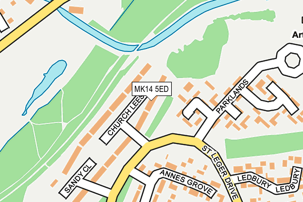 MK14 5ED map - OS OpenMap – Local (Ordnance Survey) MK14 5ED map - OS OpenMap – Local (Ordnance Survey)