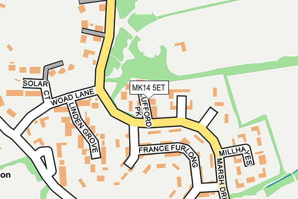 MK14 5ET map - OS OpenMap – Local (Ordnance Survey) MK14 5ET map - OS OpenMap – Local (Ordnance Survey)