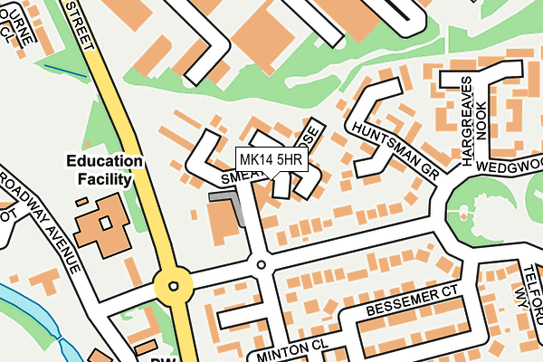 MK14 5HR map - OS OpenMap – Local (Ordnance Survey) MK14 5HR map - OS OpenMap – Local (Ordnance Survey)