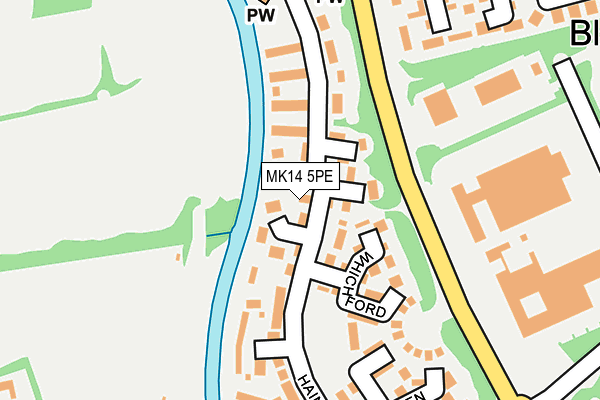 MK14 5PE map - OS OpenMap – Local (Ordnance Survey) MK14 5PE map - OS OpenMap – Local (Ordnance Survey)