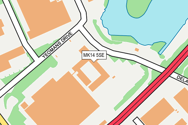MK14 5SE map - OS OpenMap – Local (Ordnance Survey) MK14 5SE map - OS OpenMap – Local (Ordnance Survey)