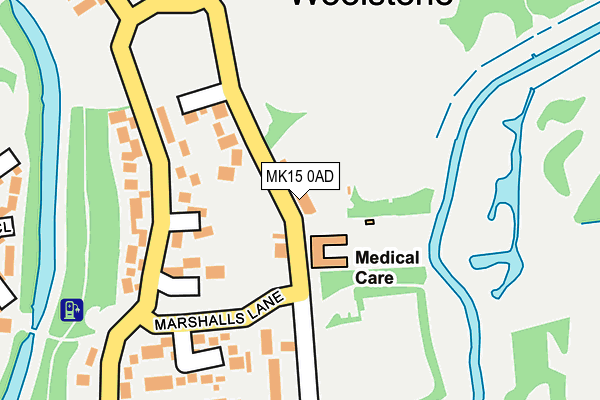 MK15 0AD map - OS OpenMap – Local (Ordnance Survey) MK15 0AD map - OS OpenMap – Local (Ordnance Survey)