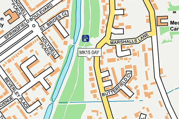 MK15 0AY map - OS OpenMap – Local (Ordnance Survey) MK15 0AY map - OS OpenMap – Local (Ordnance Survey)