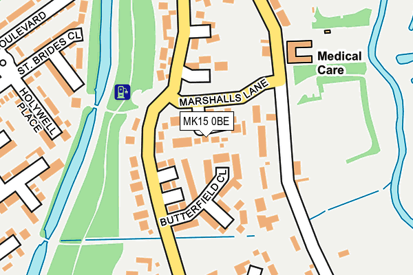 MK15 0BE map - OS OpenMap – Local (Ordnance Survey) MK15 0BE map - OS OpenMap – Local (Ordnance Survey)