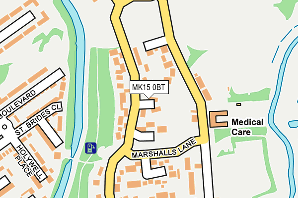 MK15 0BT map - OS OpenMap – Local (Ordnance Survey) MK15 0BT map - OS OpenMap – Local (Ordnance Survey)