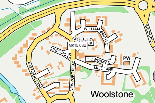MK15 0BU map - OS OpenMap – Local (Ordnance Survey) MK15 0BU map - OS OpenMap – Local (Ordnance Survey)