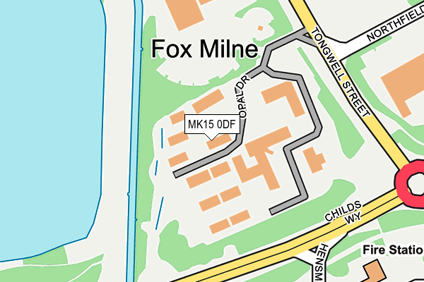 MK15 0DF map - OS OpenMap – Local (Ordnance Survey) MK15 0DF map - OS OpenMap – Local (Ordnance Survey)
