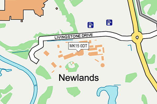 MK15 0DT map - OS OpenMap – Local (Ordnance Survey) MK15 0DT map - OS OpenMap – Local (Ordnance Survey)