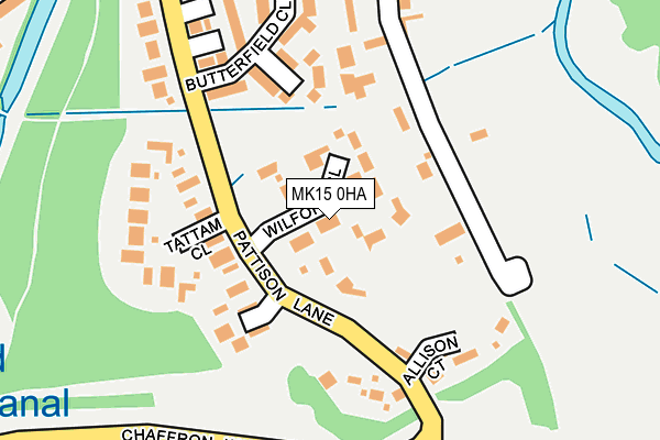 MK15 0HA map - OS OpenMap – Local (Ordnance Survey) MK15 0HA map - OS OpenMap – Local (Ordnance Survey)