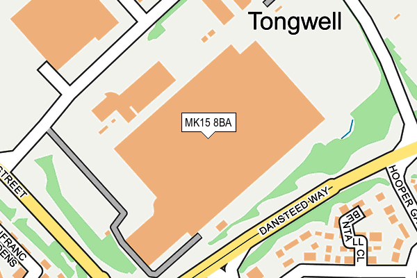 MK15 8BA map - OS OpenMap – Local (Ordnance Survey) MK15 8BA map - OS OpenMap – Local (Ordnance Survey)
