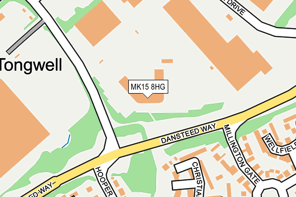 MK15 8HG map - OS OpenMap – Local (Ordnance Survey) MK15 8HG map - OS OpenMap – Local (Ordnance Survey)