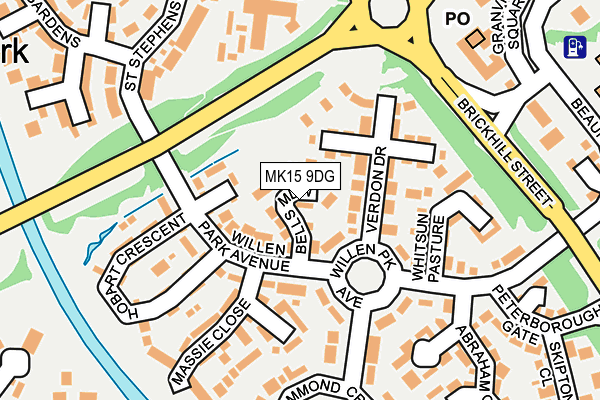 MK15 9DG map - OS OpenMap – Local (Ordnance Survey) MK15 9DG map - OS OpenMap – Local (Ordnance Survey)