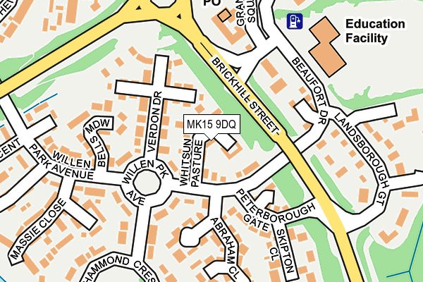 MK15 9DQ map - OS OpenMap – Local (Ordnance Survey) MK15 9DQ map - OS OpenMap – Local (Ordnance Survey)