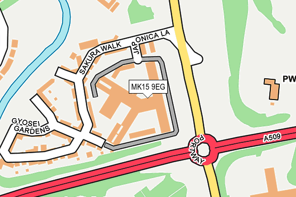 MK15 9EG map - OS OpenMap – Local (Ordnance Survey) MK15 9EG map - OS OpenMap – Local (Ordnance Survey)