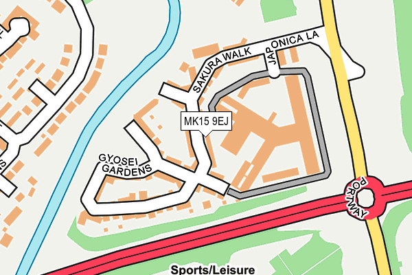 MK15 9EJ map - OS OpenMap – Local (Ordnance Survey) MK15 9EJ map - OS OpenMap – Local (Ordnance Survey)