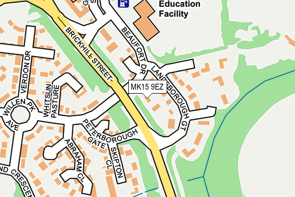 MK15 9EZ map - OS OpenMap – Local (Ordnance Survey) MK15 9EZ map - OS OpenMap – Local (Ordnance Survey)