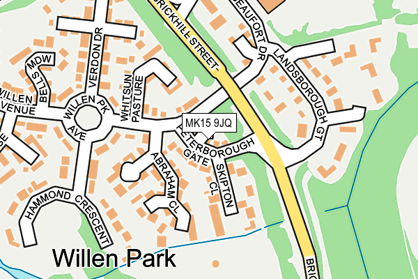 MK15 9JQ map - OS OpenMap – Local (Ordnance Survey) MK15 9JQ map - OS OpenMap – Local (Ordnance Survey)