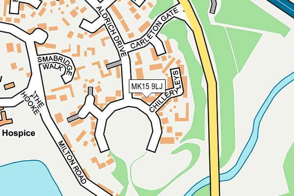 MK15 9LJ map - OS OpenMap – Local (Ordnance Survey) MK15 9LJ map - OS OpenMap – Local (Ordnance Survey)