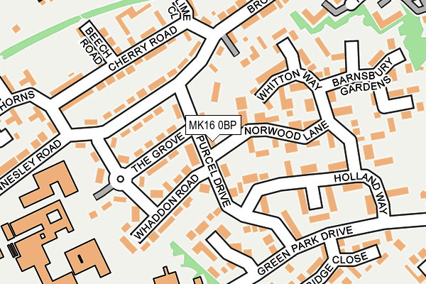 MK16 0BP map - OS OpenMap – Local (Ordnance Survey) MK16 0BP map - OS OpenMap – Local (Ordnance Survey)