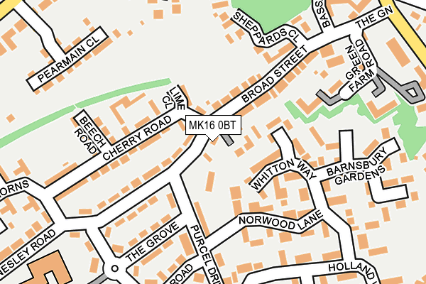 MK16 0BT map - OS OpenMap – Local (Ordnance Survey) MK16 0BT map - OS OpenMap – Local (Ordnance Survey)