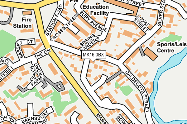MK16 0BX map - OS OpenMap – Local (Ordnance Survey) MK16 0BX map - OS OpenMap – Local (Ordnance Survey)