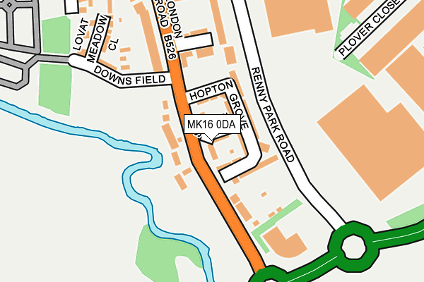 MK16 0DA map - OS OpenMap – Local (Ordnance Survey) MK16 0DA map - OS OpenMap – Local (Ordnance Survey)