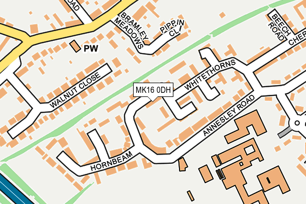 MK16 0DH map - OS OpenMap – Local (Ordnance Survey) MK16 0DH map - OS OpenMap – Local (Ordnance Survey)