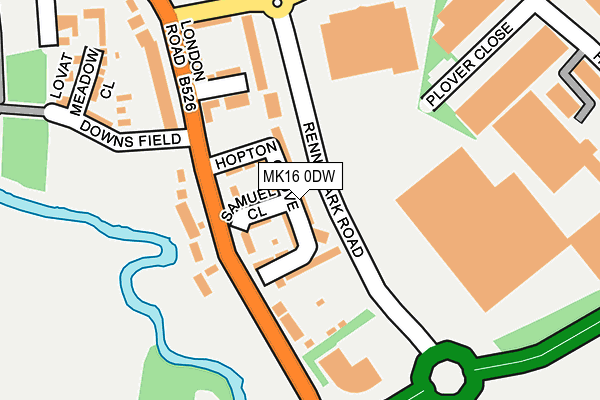 MK16 0DW map - OS OpenMap – Local (Ordnance Survey) MK16 0DW map - OS OpenMap – Local (Ordnance Survey)