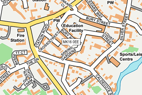MK16 0EE map - OS OpenMap – Local (Ordnance Survey) MK16 0EE map - OS OpenMap – Local (Ordnance Survey)