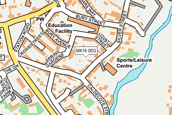 MK16 0EG map - OS OpenMap – Local (Ordnance Survey) MK16 0EG map - OS OpenMap – Local (Ordnance Survey)