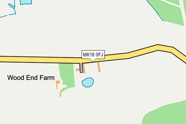 MK16 0FJ map - OS OpenMap – Local (Ordnance Survey) MK16 0FJ map - OS OpenMap – Local (Ordnance Survey)