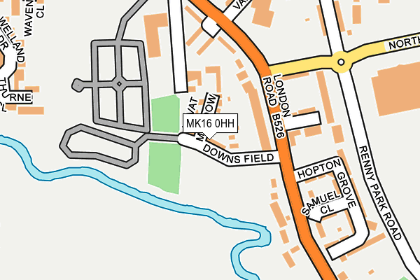 MK16 0HH map - OS OpenMap – Local (Ordnance Survey) MK16 0HH map - OS OpenMap – Local (Ordnance Survey)