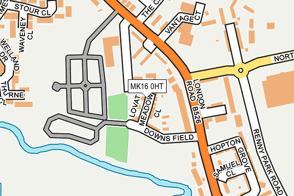 MK16 0HT map - OS OpenMap – Local (Ordnance Survey) MK16 0HT map - OS OpenMap – Local (Ordnance Survey)