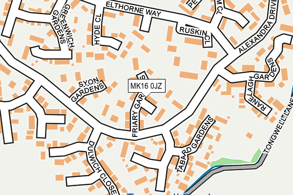 MK16 0JZ map - OS OpenMap – Local (Ordnance Survey) MK16 0JZ map - OS OpenMap – Local (Ordnance Survey)