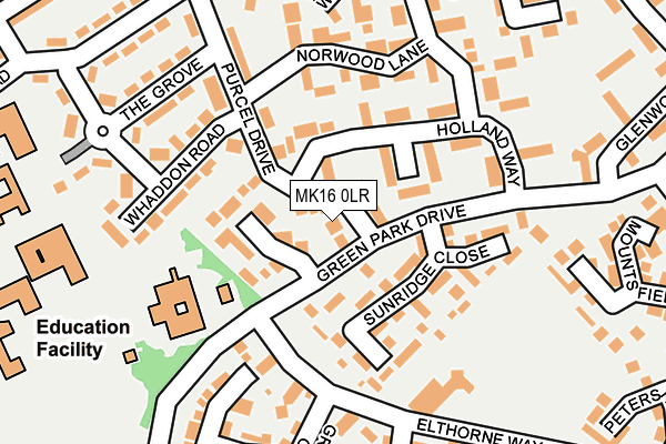 MK16 0LR map - OS OpenMap – Local (Ordnance Survey) MK16 0LR map - OS OpenMap – Local (Ordnance Survey)