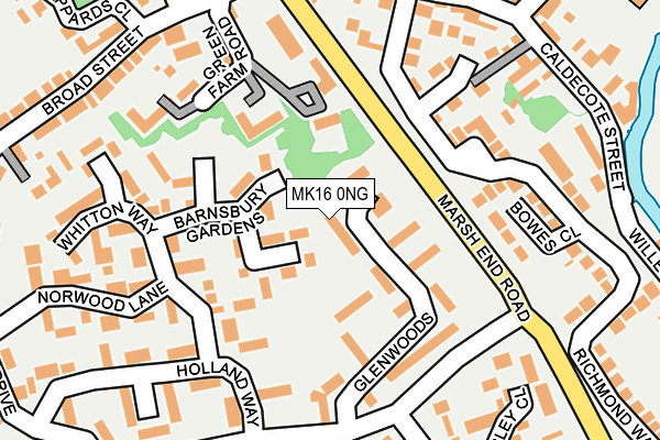 MK16 0NG map - OS OpenMap – Local (Ordnance Survey) MK16 0NG map - OS OpenMap – Local (Ordnance Survey)