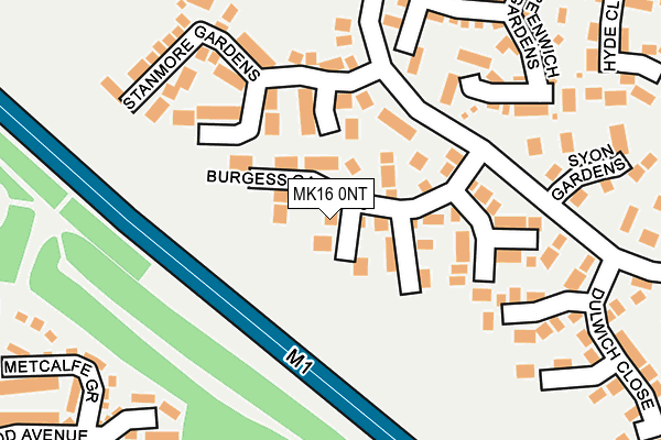 MK16 0NT map - OS OpenMap – Local (Ordnance Survey) MK16 0NT map - OS OpenMap – Local (Ordnance Survey)