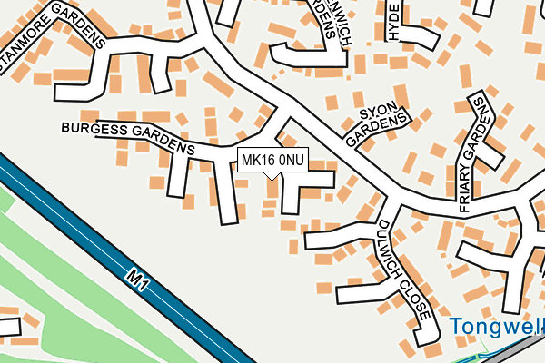 MK16 0NU map - OS OpenMap – Local (Ordnance Survey) MK16 0NU map - OS OpenMap – Local (Ordnance Survey)