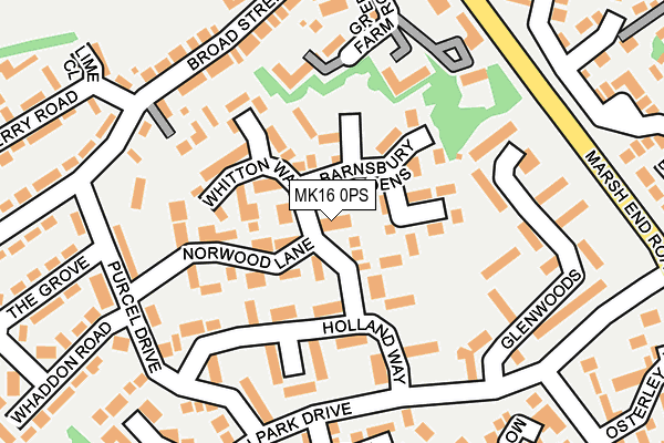 MK16 0PS map - OS OpenMap – Local (Ordnance Survey) MK16 0PS map - OS OpenMap – Local (Ordnance Survey)