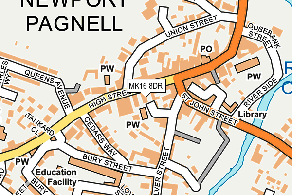 MK16 8DR map - OS OpenMap – Local (Ordnance Survey) MK16 8DR map - OS OpenMap – Local (Ordnance Survey)