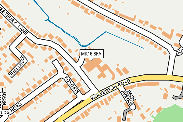 MK16 8FA map - OS OpenMap – Local (Ordnance Survey) MK16 8FA map - OS OpenMap – Local (Ordnance Survey)