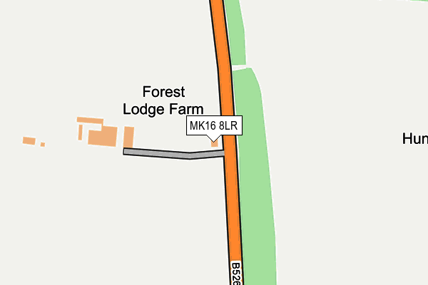 MK16 8LR map - OS OpenMap – Local (Ordnance Survey)